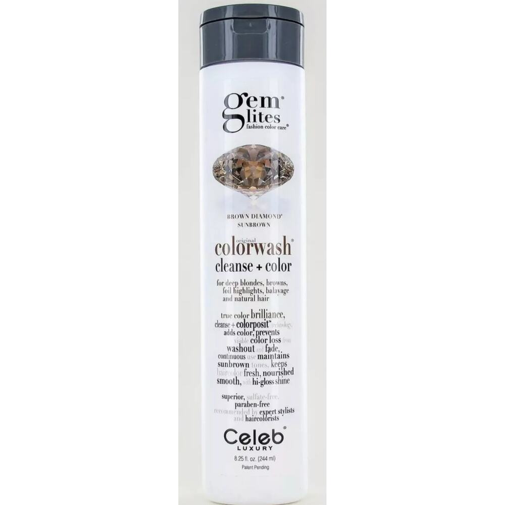 Celeb luxury Gemlites Brown Diamond Color Wash Shampoo8.25 Oz